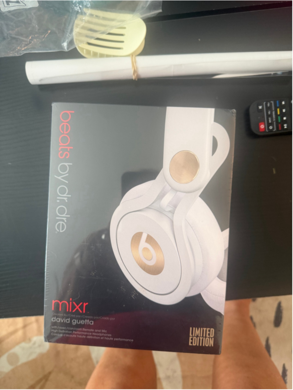 Beats by Dr. Dre Mixr David Guetta On-Ear Headphones One Size White Gold